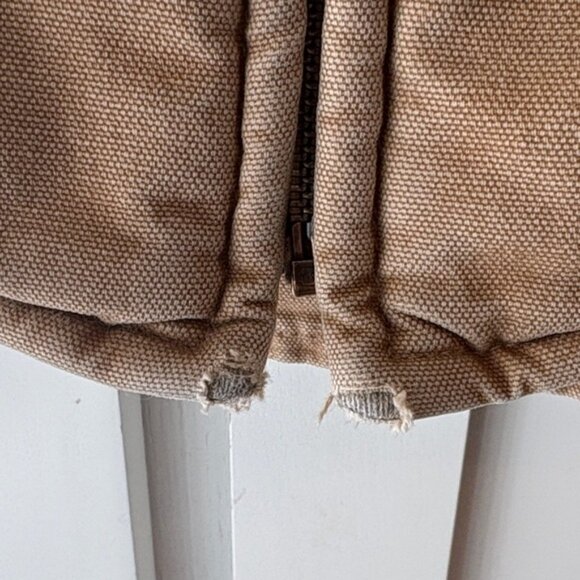 Carhartt Tan Fleece Line Work Vest - Picture 3 of 10